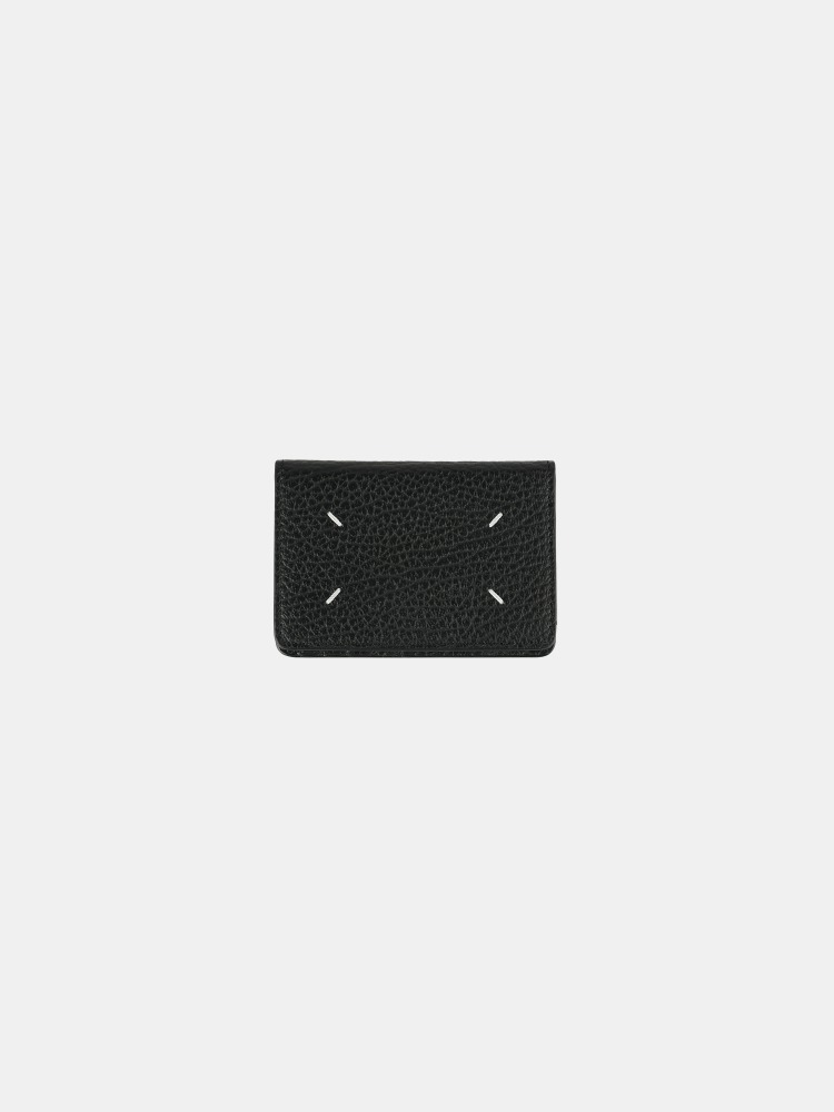 Bovine Leather Card Holder Black