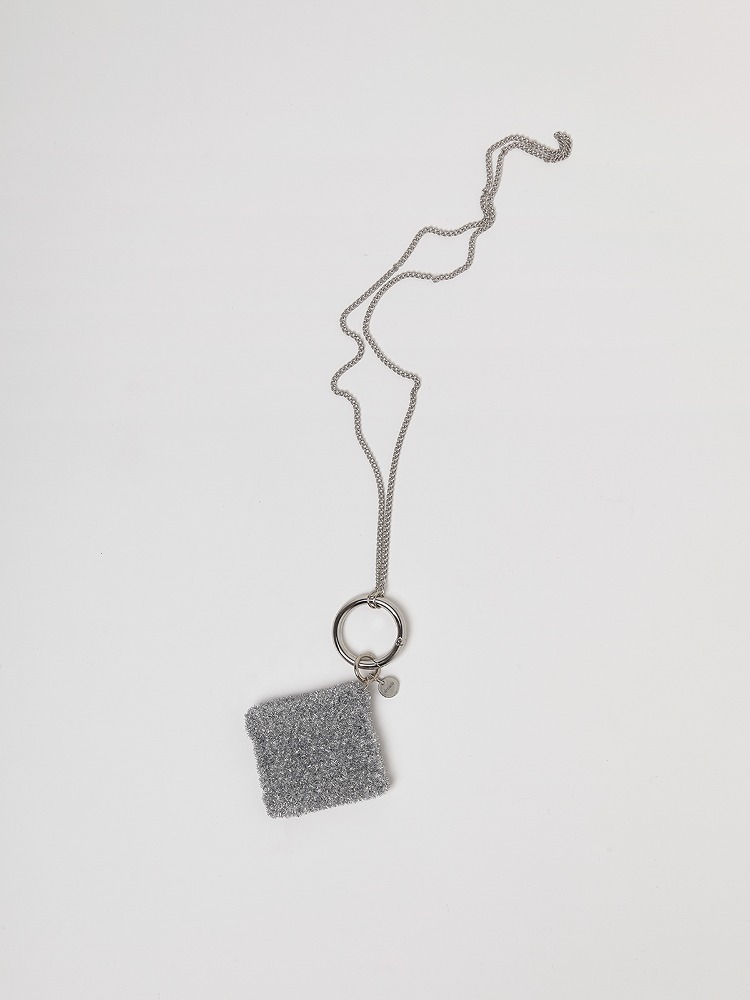 Pouch Keyring In Silver