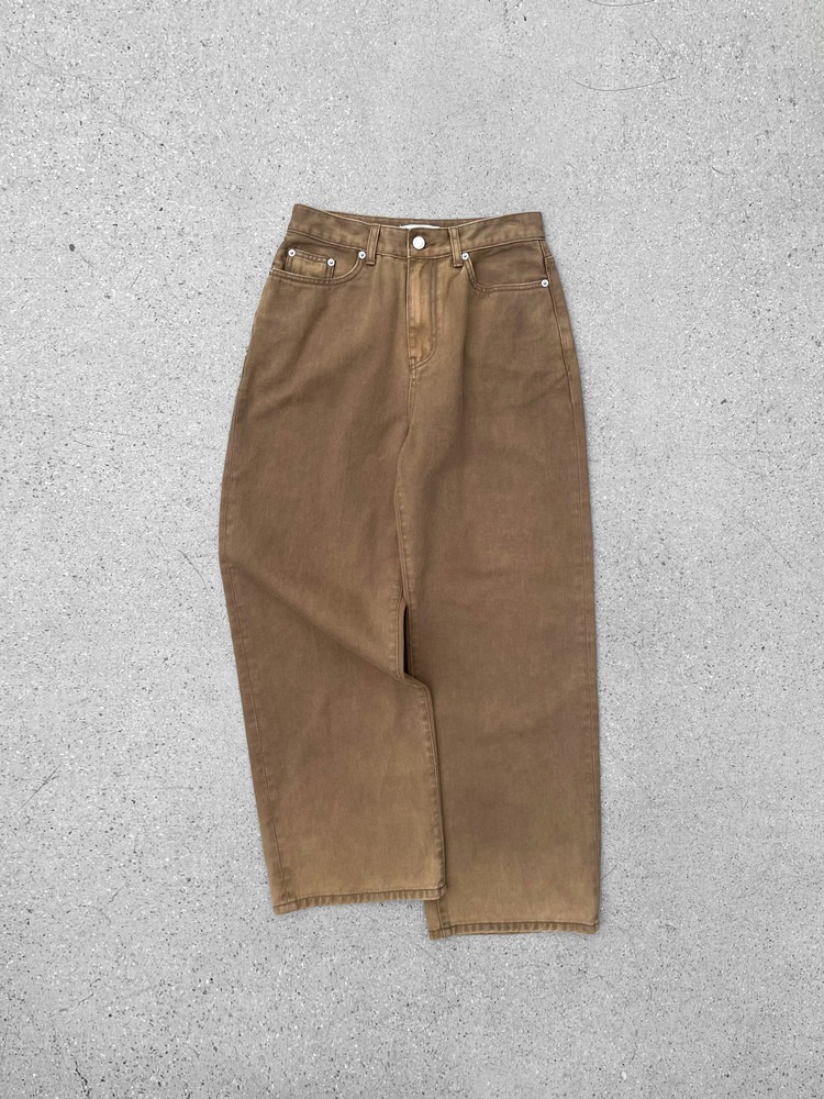 Faded Jeans Tan Brown