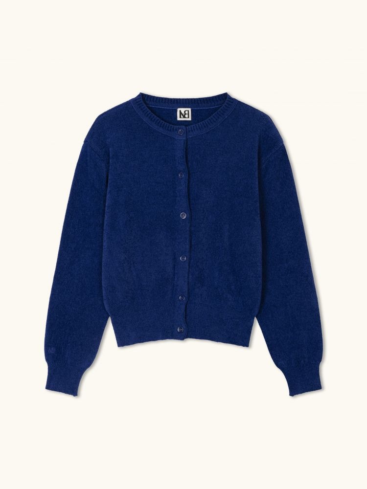 Tyler buttoned cardigan trypan blue